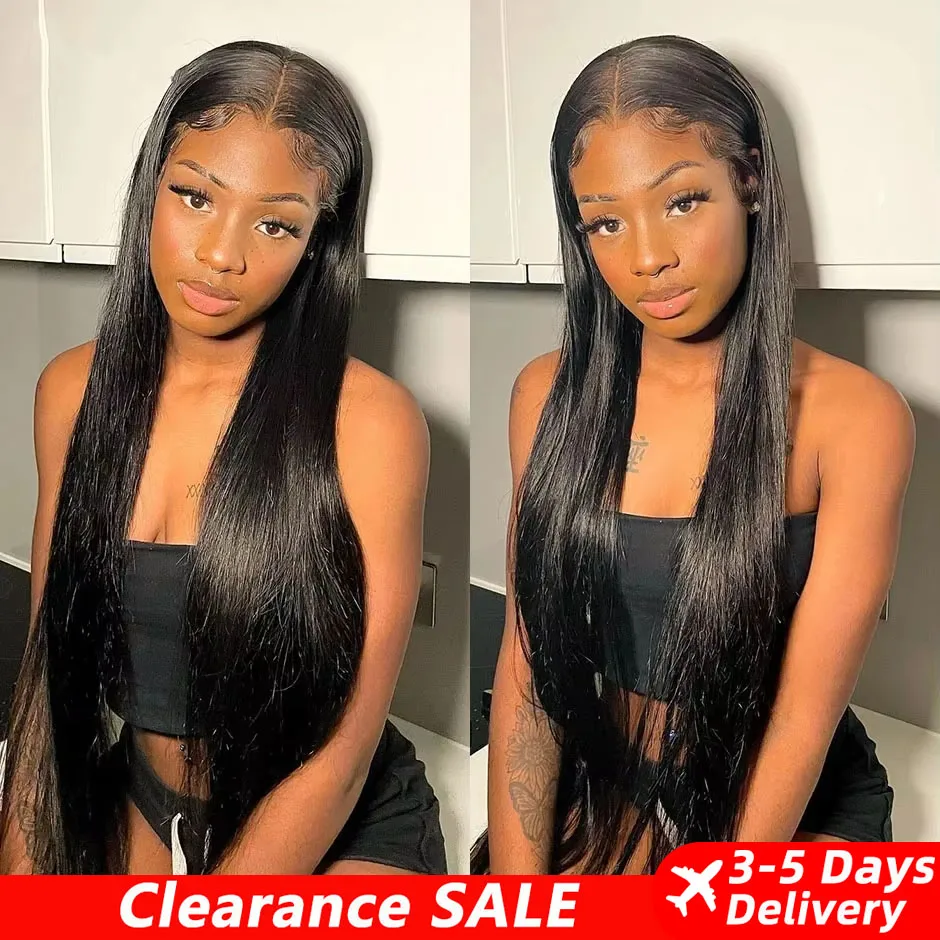 13X6 Bone Straight HD Transparent Lace Front Wigs Human Hair Wigs For Women Pre Plucked Brazilian 13x4 Lace Frontal Wigs