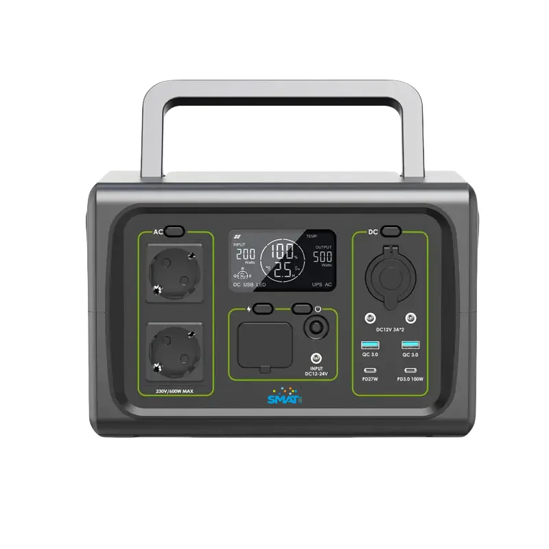 600W 512Wh Portable Power Station 220V Outdoor Activities Lithium Battery Home Safe Power Supply