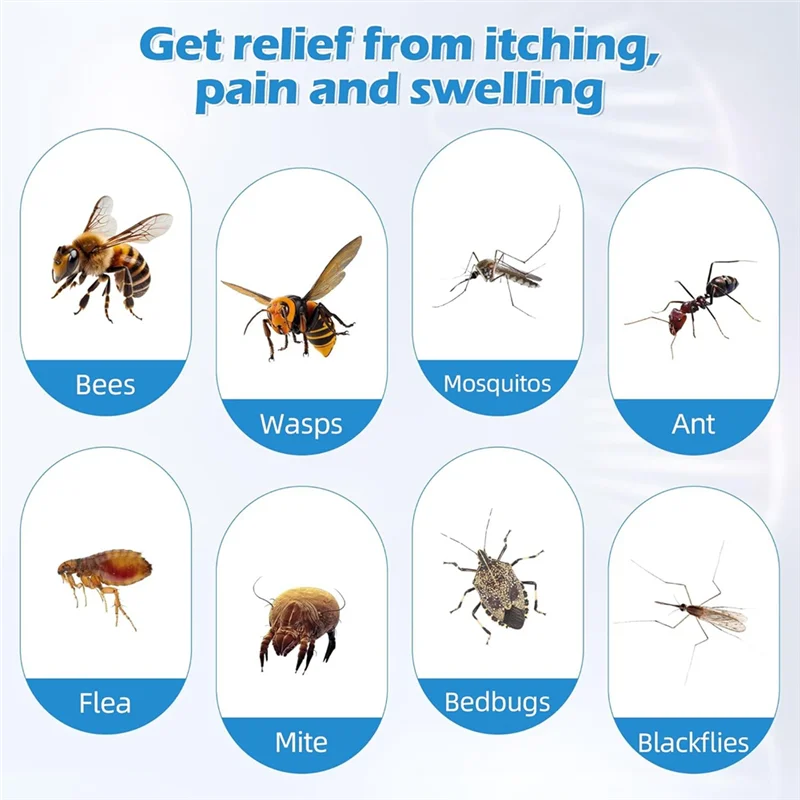 Insektenstiche-Entlastungsstift und Hitze zur Linderung von Mückenstitchen, Sommer-Outdoor-Gadget, schnelle Linderung von Insekten und Mücken, Bitesa83x