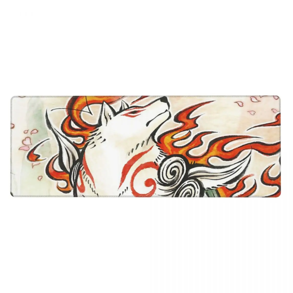 Okami Wolf God Spirit Japanese Aesthetic Rubber Keyboard Pads
