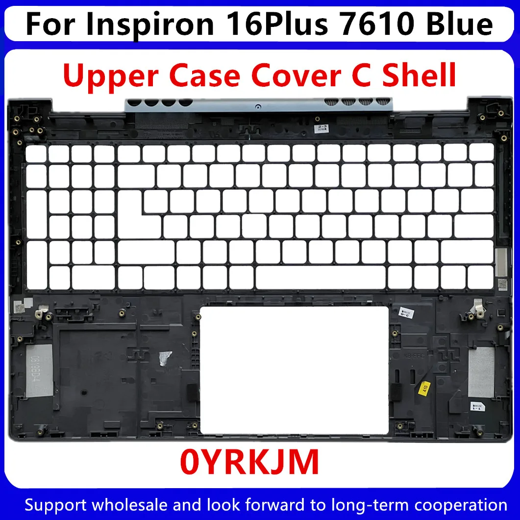 Cubierta trasera para Dell Inspiron 16Plus 7610 LCD, azul, 0HNYF4, HNYF4, funda superior, reposamanos, parte inferior, nuevo