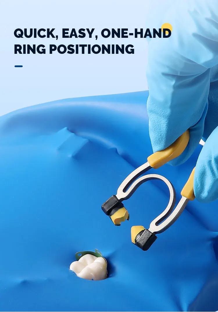 Dental Schnitt Matrix System Set Konturierte Matrizen Clip Ring Matrix Bands Keil Messer Dental Keile Kunststoff Kit Zahnarzt Werkzeuge – Detail 6