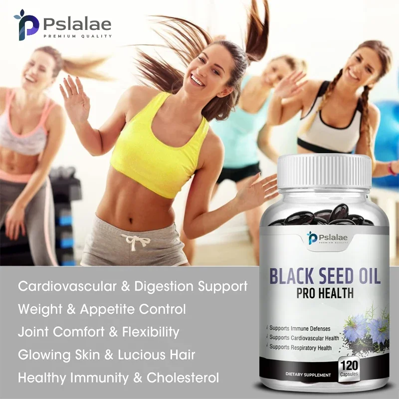 Black Seed Oil Capsules - Supports Immune Defense, Cardiovascular Health, and Promotes Respiratory Health Supplement - Image 4