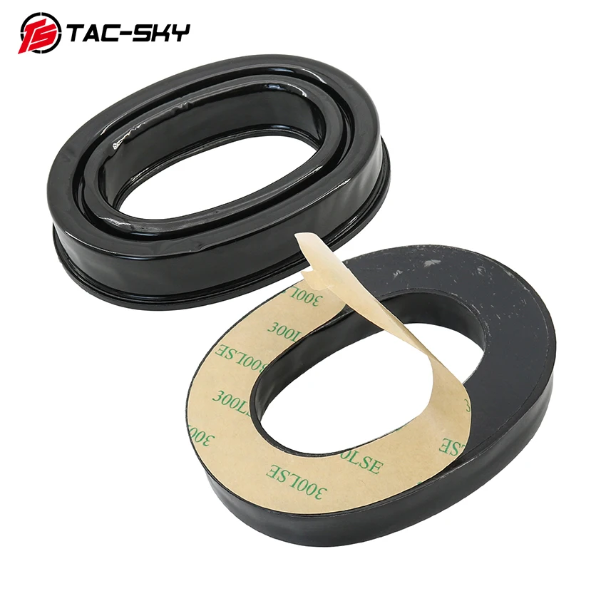 TS TAC-SKY Tactical Ear Pads Electronic Shooting Silicone Ear Muffs Compatible with Comtac/Sordin Tactical Headphones