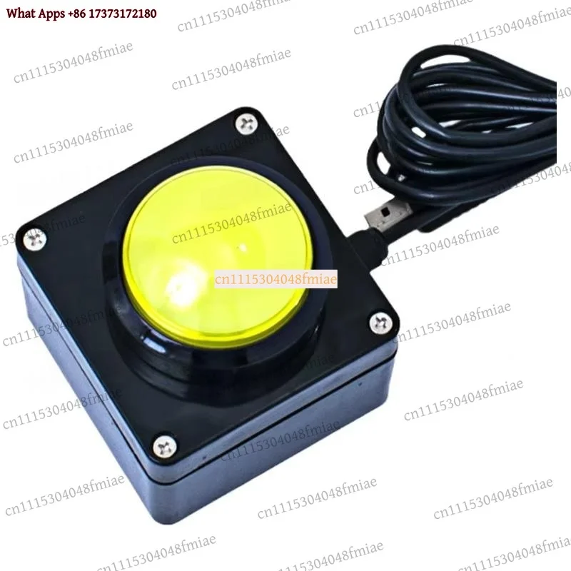 60mm USB Wireless Remote Button Buzzer Lottery Shortcut Keyboard Mouse Simulator