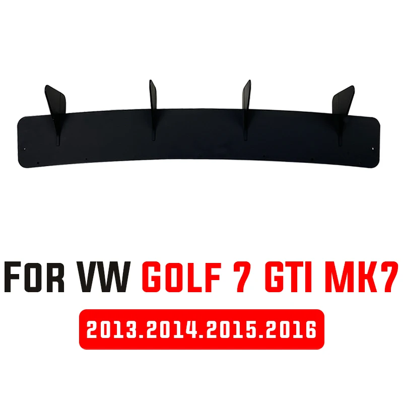 

4 Fins Glossy Black Car Rear Bumper Diffuser Rear Side Splitters Spoiler Lip For VW For Volkswagen For Golf MK7 GTI 2013-2016