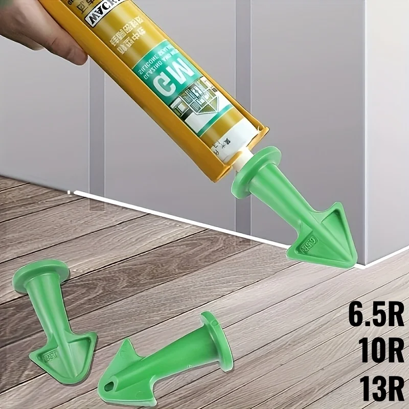 Easy Use Multifunctional Nozzle Sealant Scraper Set, Floor Caulking Tools Silicone Nozzles, Grout Kit Home Improvement Tool