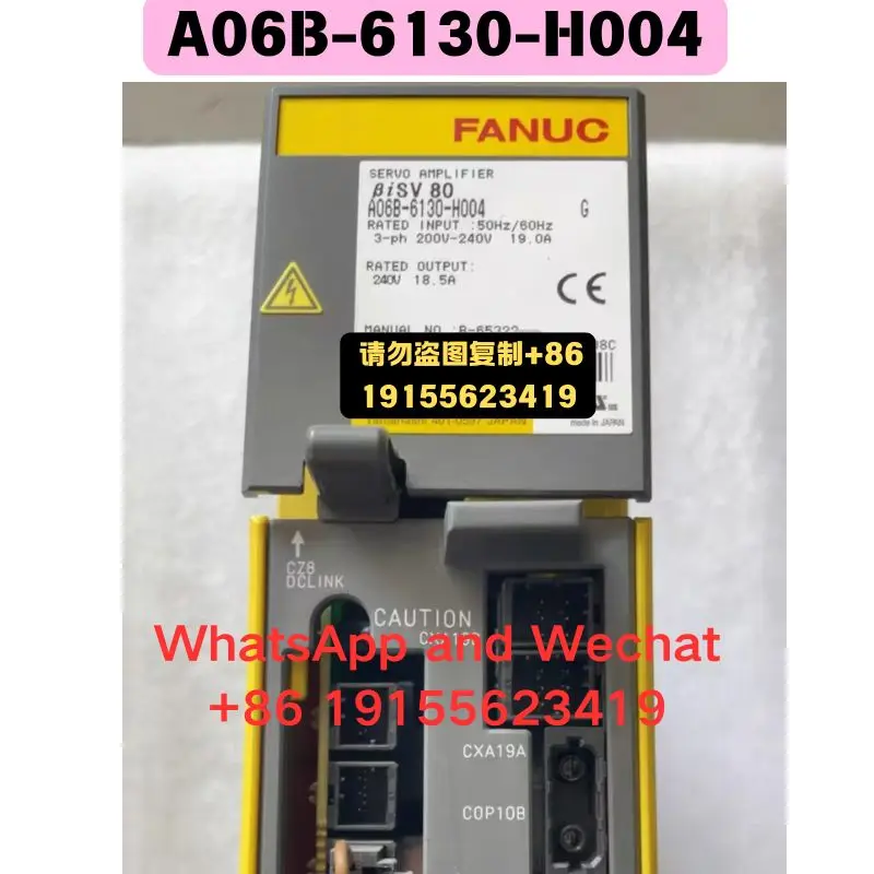 Used OEM disassembled parts A06B-6130-H004 Driver Functional test OK Quick delivery