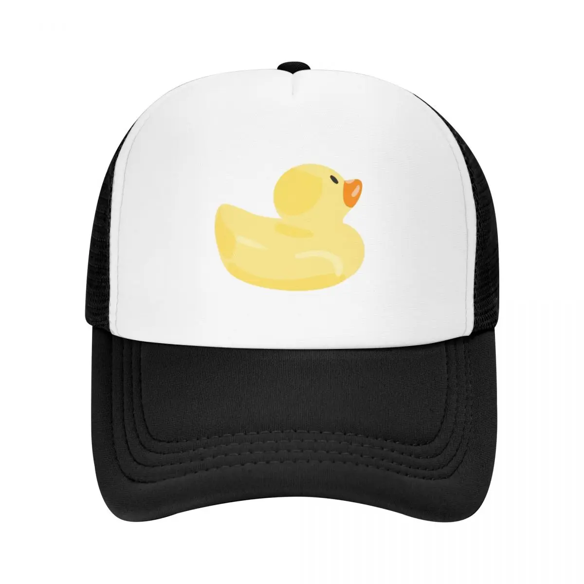 Classic Yellow Rubber Duck Graphic Cap   Mesh Baseball Caps Adjustable Hat Hip Hop Summer Unisex Baseball Hats Polychromatic