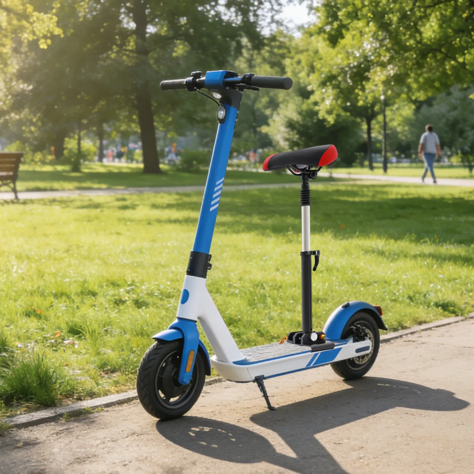 Asiento Ajustable para Patinete Eléctrico, Cómodo Asiento de PU para Xiaomi 1S Pro, Reemplazo Transpirable para Asiento de Patinete