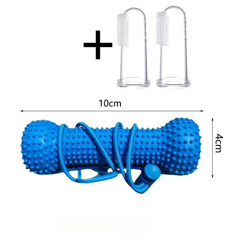 Dog Grinding Toy, Bite Resistant Rubber Bone Shaped Teasing Tool, Pet Training Self Fun Ball