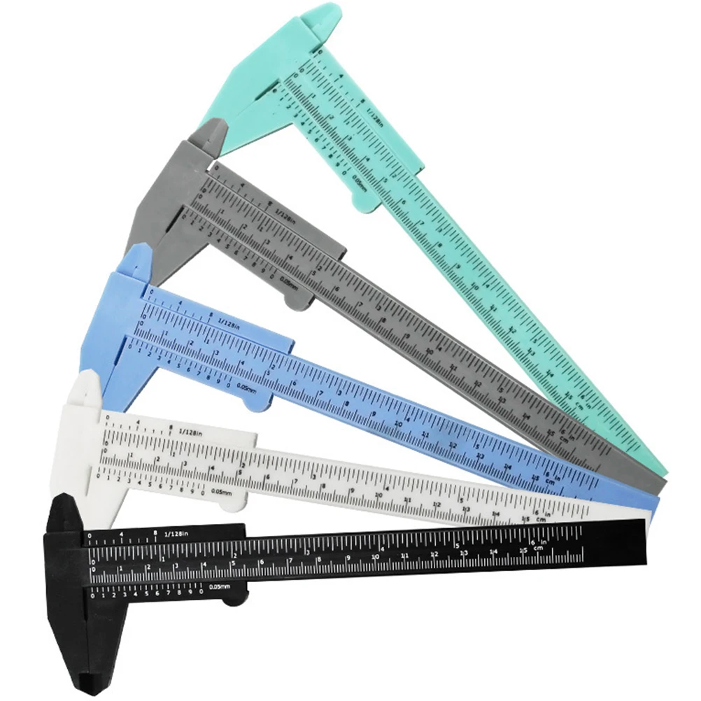 

Plastic Vernier Eyebrow Measuring Tool Lightweight Durable Portable Caliper Facial Tools Convenient Ruler For Daily Use Pocket