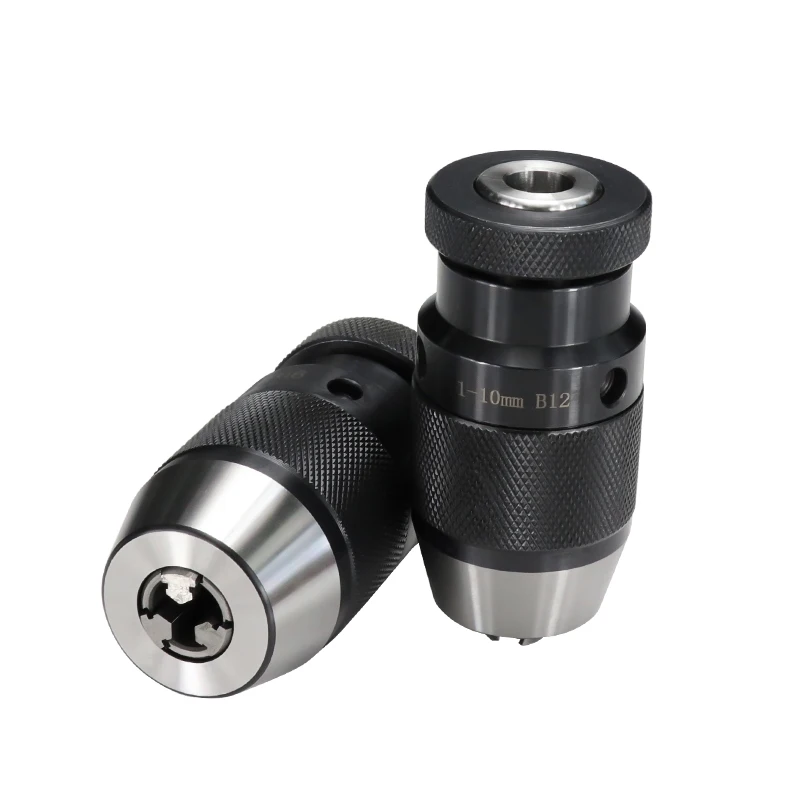 XCAN Automatic Self-tightening Drill Chuck B10 B12 B16 B18 B22 Morse Taper Shank MT2 Connecting Rod Keyless Drilling Chuck