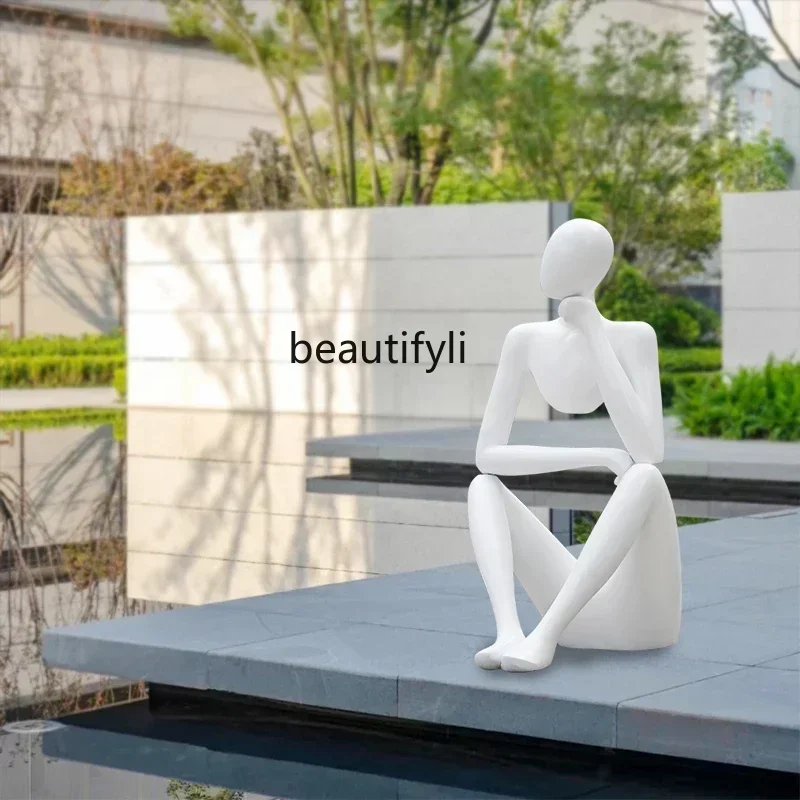 

yj5 Asmt52 Abstract Hollow Figure Sculpture Ornament Sales Department Garden Landscape Living Room Crafts