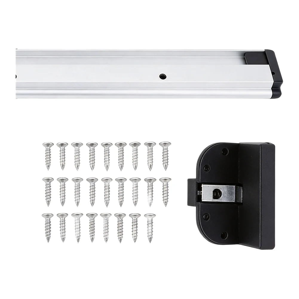 20 Inch RV Table Wall Mount Aluminum Alloy Rail Bracket Stable Support for Camper Trailer Workspace Panel Fixing