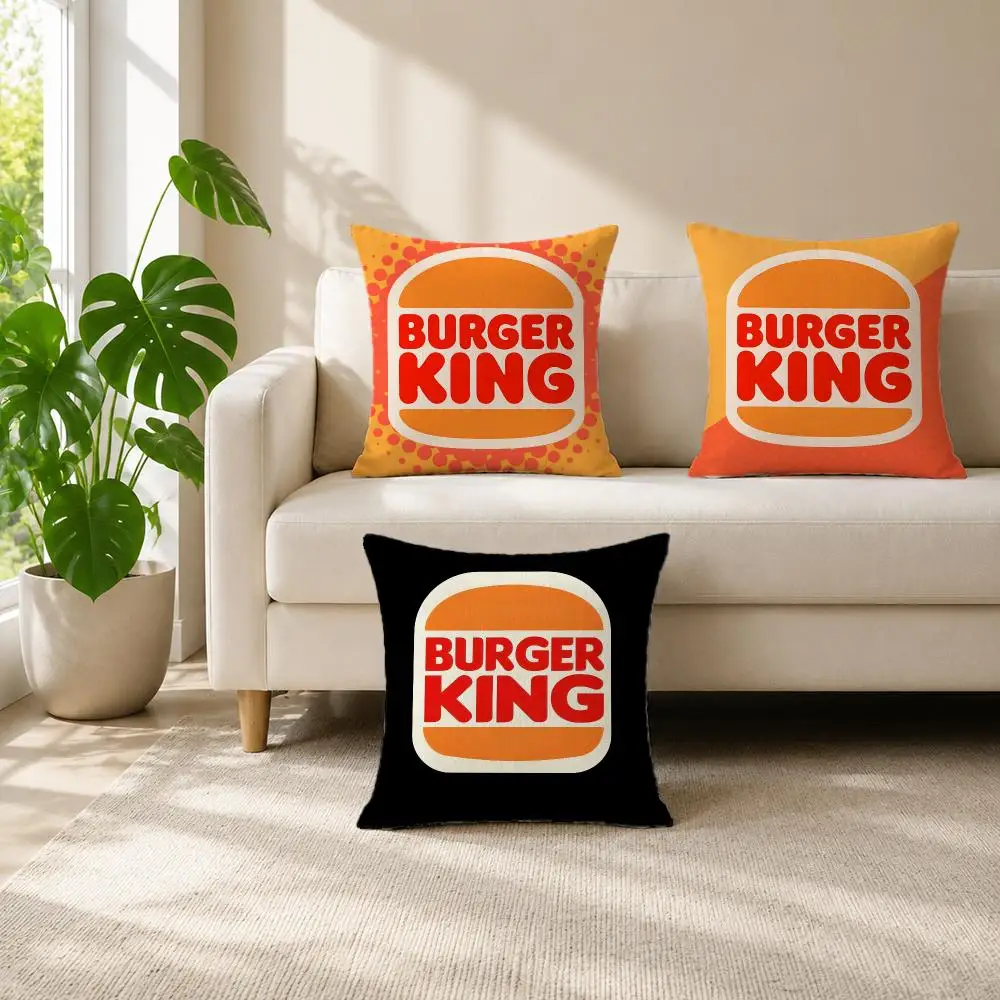 classic Burger King Cushion Cover Cushion Cover Set  50x50 45x45 40x40 Pillowcase Decorative Sofa Home Decor