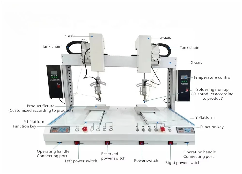 New automatic double-head double-stage no-delay dual-output instant welding machine