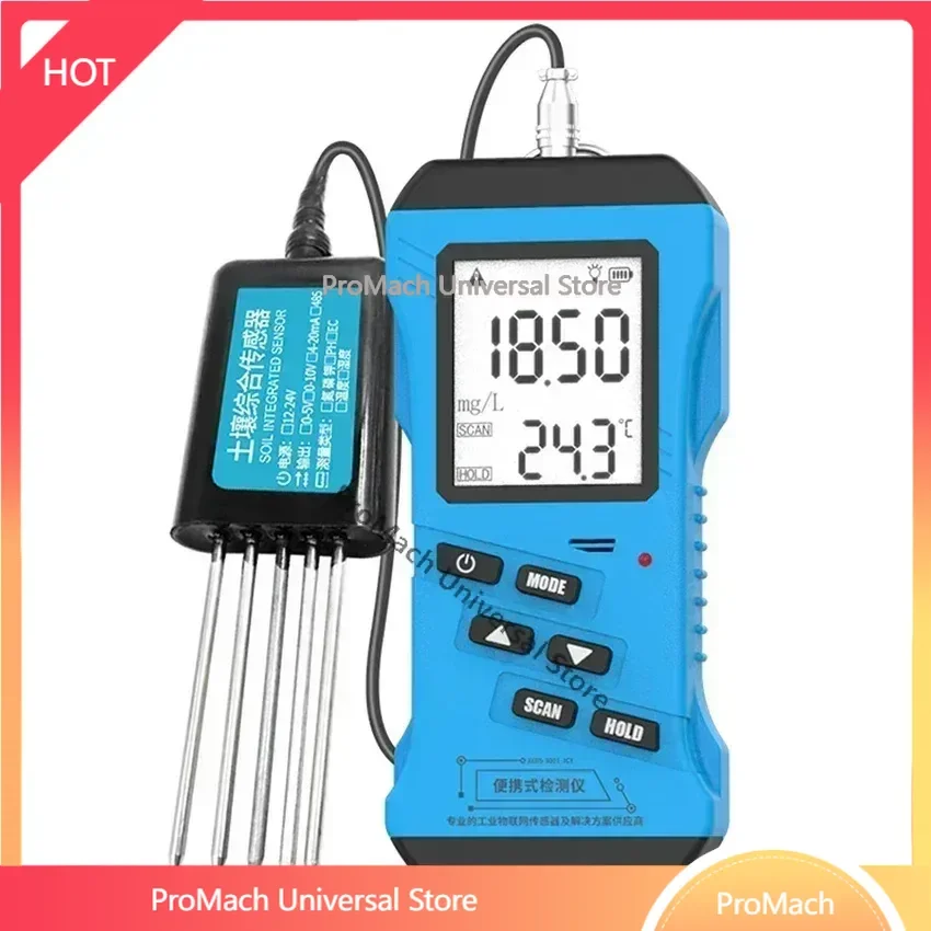 one of the best Rapid Soil tester Nitrogen Phosphorus Potassium N P K pH Humidity Moisture Nutrient Conductivity Tester EC Meter