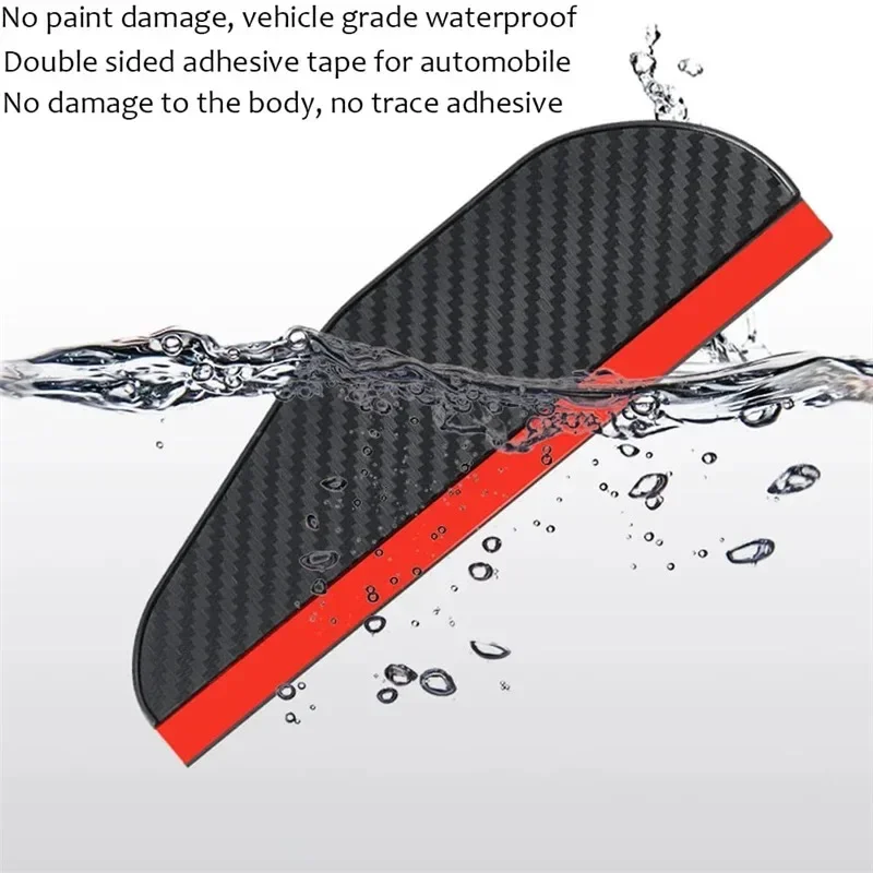 Auto-Rückspiegel Regenschutz Carbon-Faser Sonnenschutz Auto-Seitenspiegel Sonnenschutz Regenschutz Auto-Rückspiegel Zubehör – Detail 8
