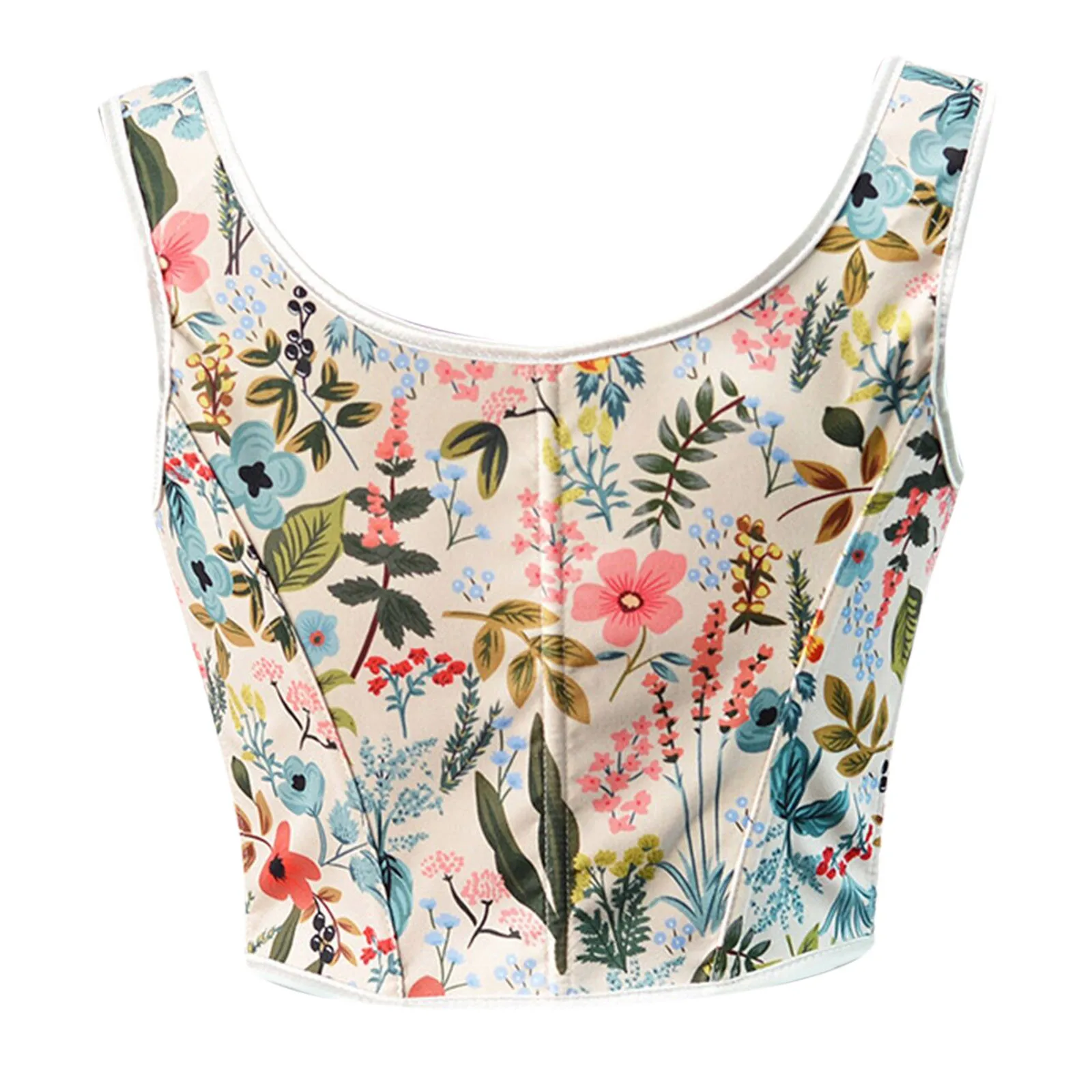 مشد صدرية فرنسي عتيق للنساء ، دانتيل مثير ، طباعة أزهار ، مشد رفع أعلى ، ملابس نادي للحفلات ، ملابس نادي للجسم ، Y2K