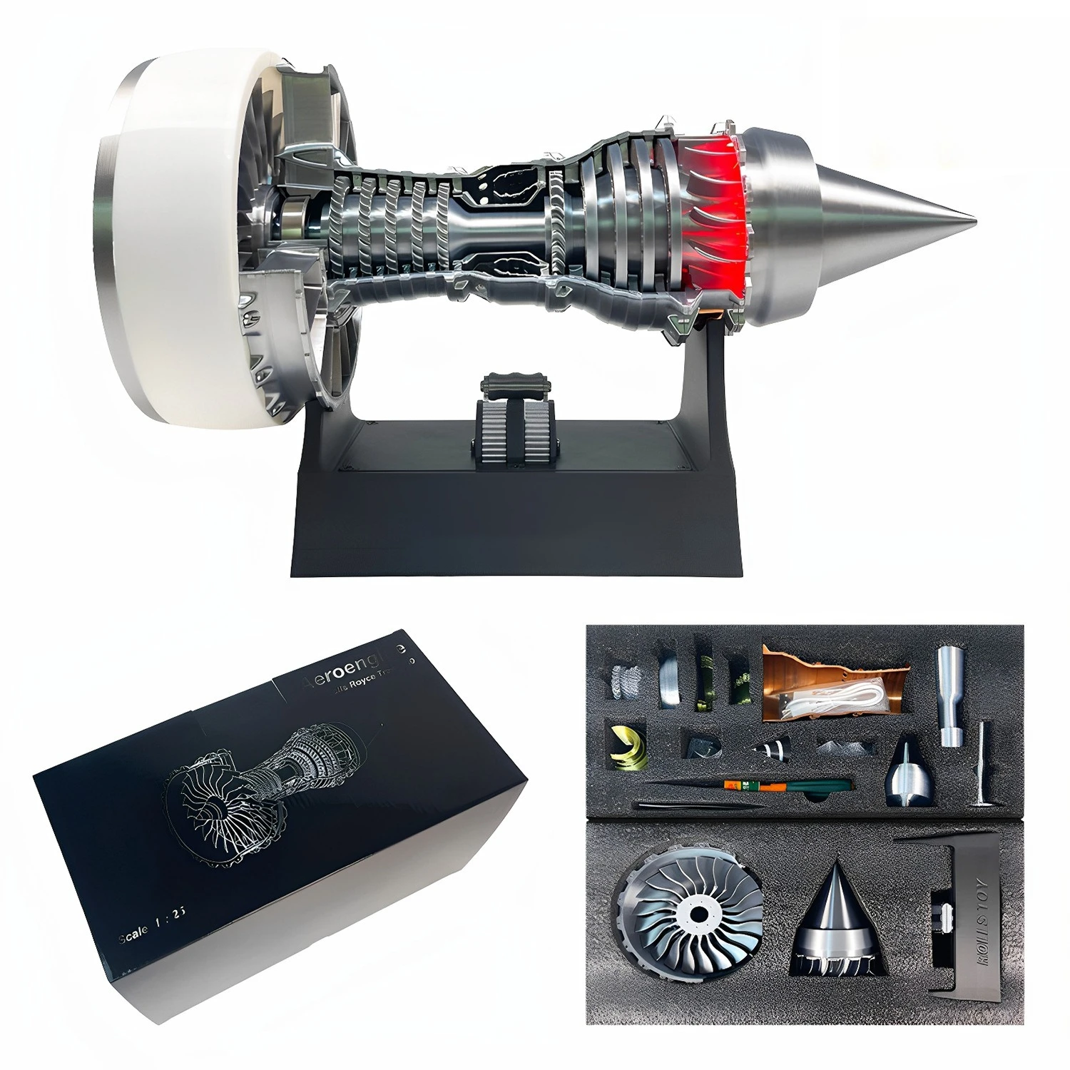 โมเดลเครื่องยนต์กังหันพิมพ์ 3 - Model Kit Jet Engine บทวิจารณ์และราคา