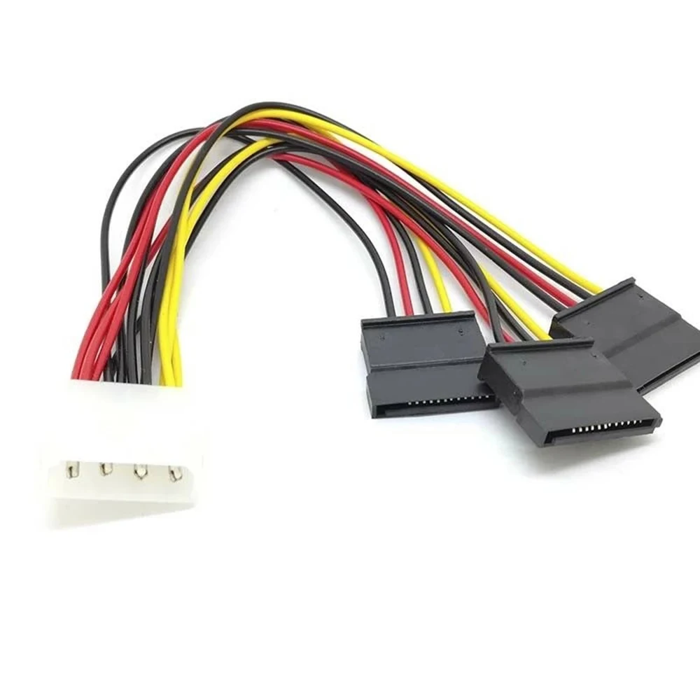 Plugin ATA SATA To 3 Serial Extension Cable Extension Adapter Cable Power Splitter Adapter