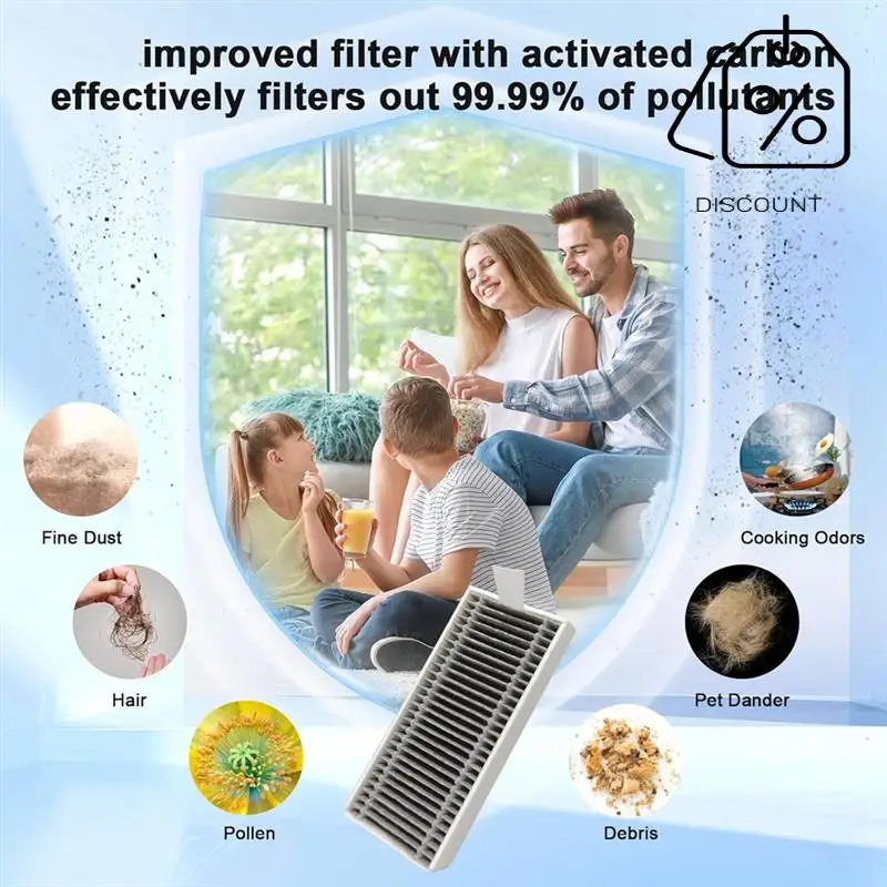 21Pcs For ECOVACS DEEBOT X8 /X8 PRO OMNI Vacuum Cleaner Accessories With Dust Bags Filters Main Side Brushes Roller Mops-Y48A