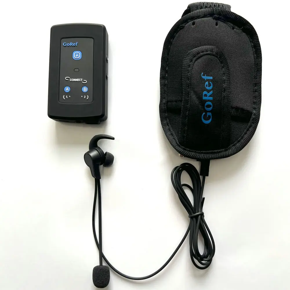 GoRef Football Referee Intercom Headset Bluetooth 5.1 4-People Referees Full Duplex 1500M Talking Interphone Box IP65 Waterproof