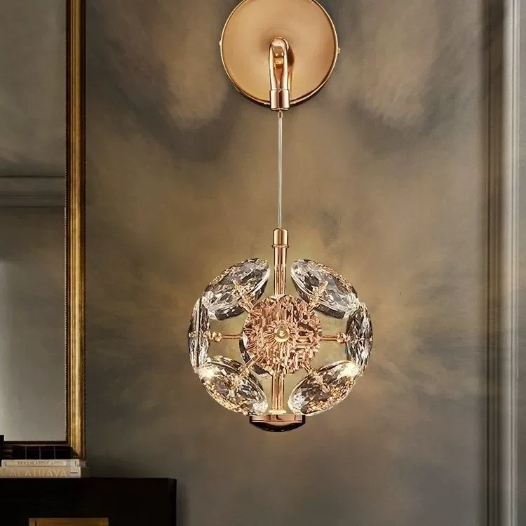 

Bedroom Beside Crystal Led Chandelier Home Living Dining Room Pendant Lamp Indoor Decoration Diamond Lighting Fixtures