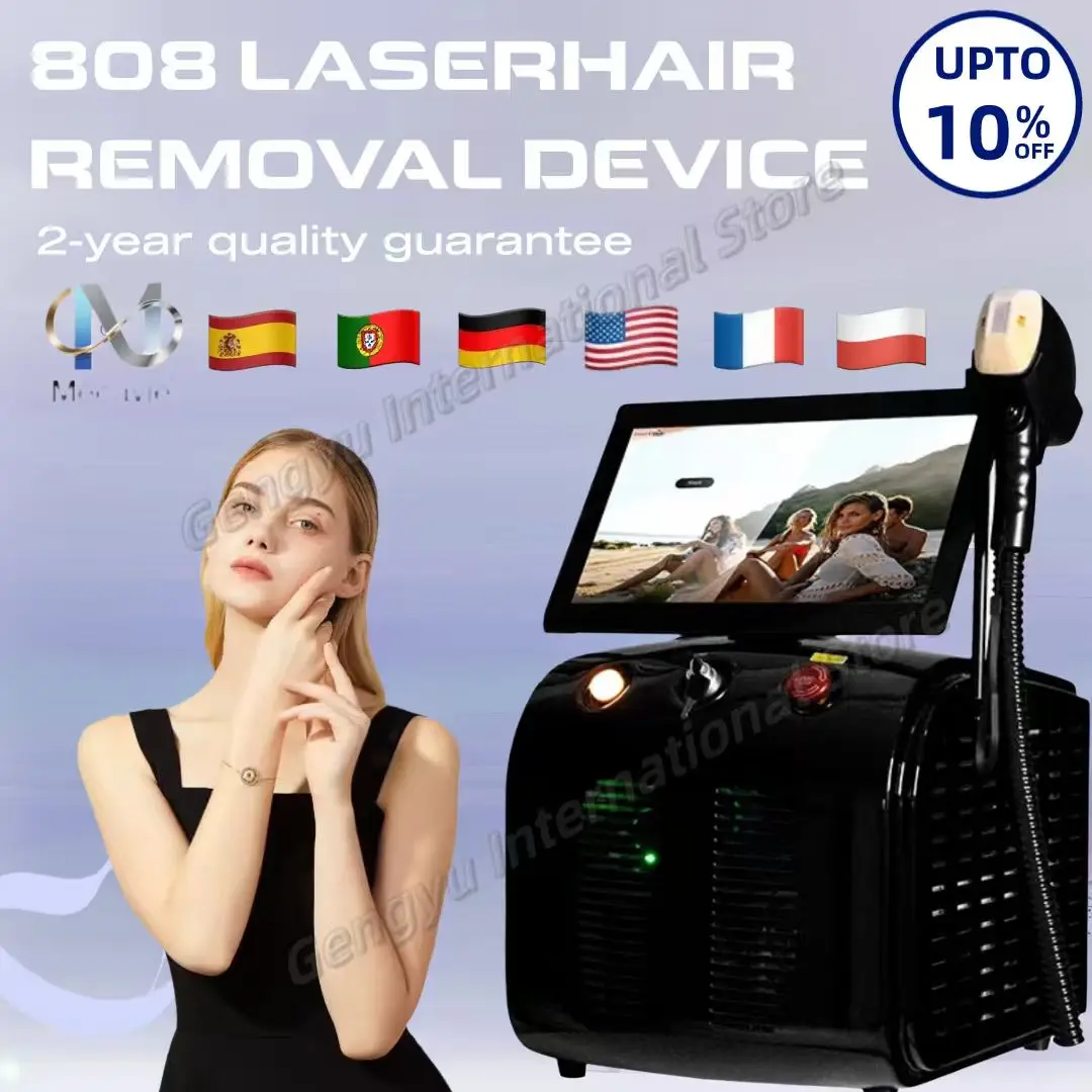 

Портативный диодный лазер для удаления волос 2026 года, 4 волны, Alma Soprano Ice Titanium 808 нм, 4000 Вт, профессиональное лечение тела и лица