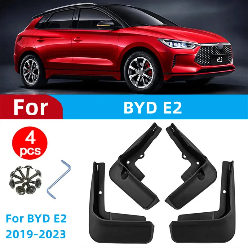 

4pcs Mudguard For BYD E2 2019 2020 2021 2022 2023 Mud Flaps Wheel Car Fenders Front Rear Accessories Set Splash Guards Mudflap