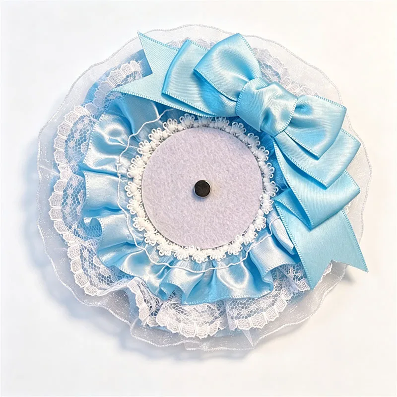 Handgefertigter Lolita Rosetten-Ansteckerhalter, niedlicher Anime Ita Bag Pin-Displayrahmen, Cosplay-Taschenzubehör zum Sammeln von Abzeichen und Pins