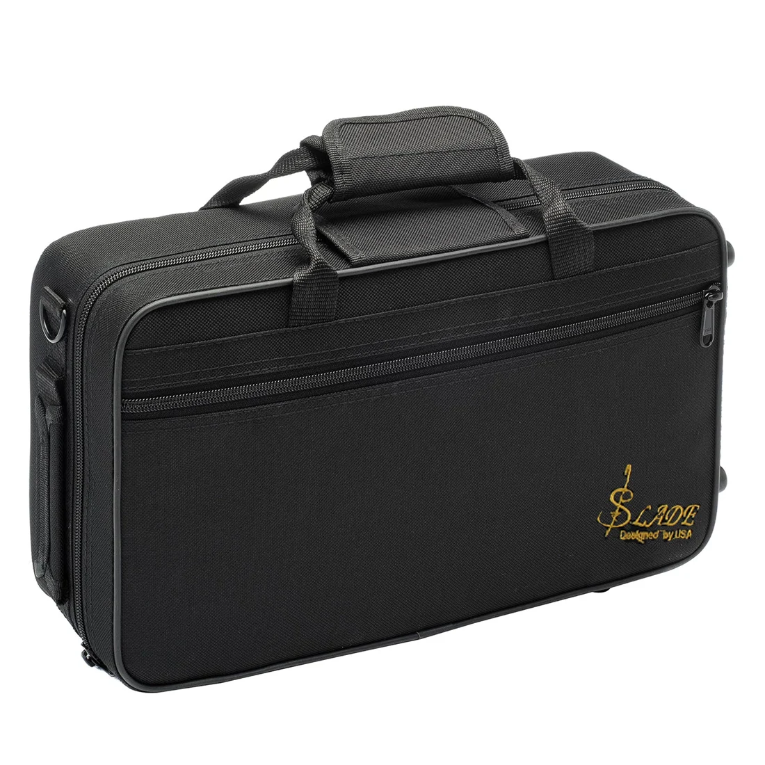 SLADE Clarinet Bb Flat 17 Nickel Key Black Clarinet for Beginners Comes with 2 Gun Barrels Hard Shell and Clarinet Cleaning Kit