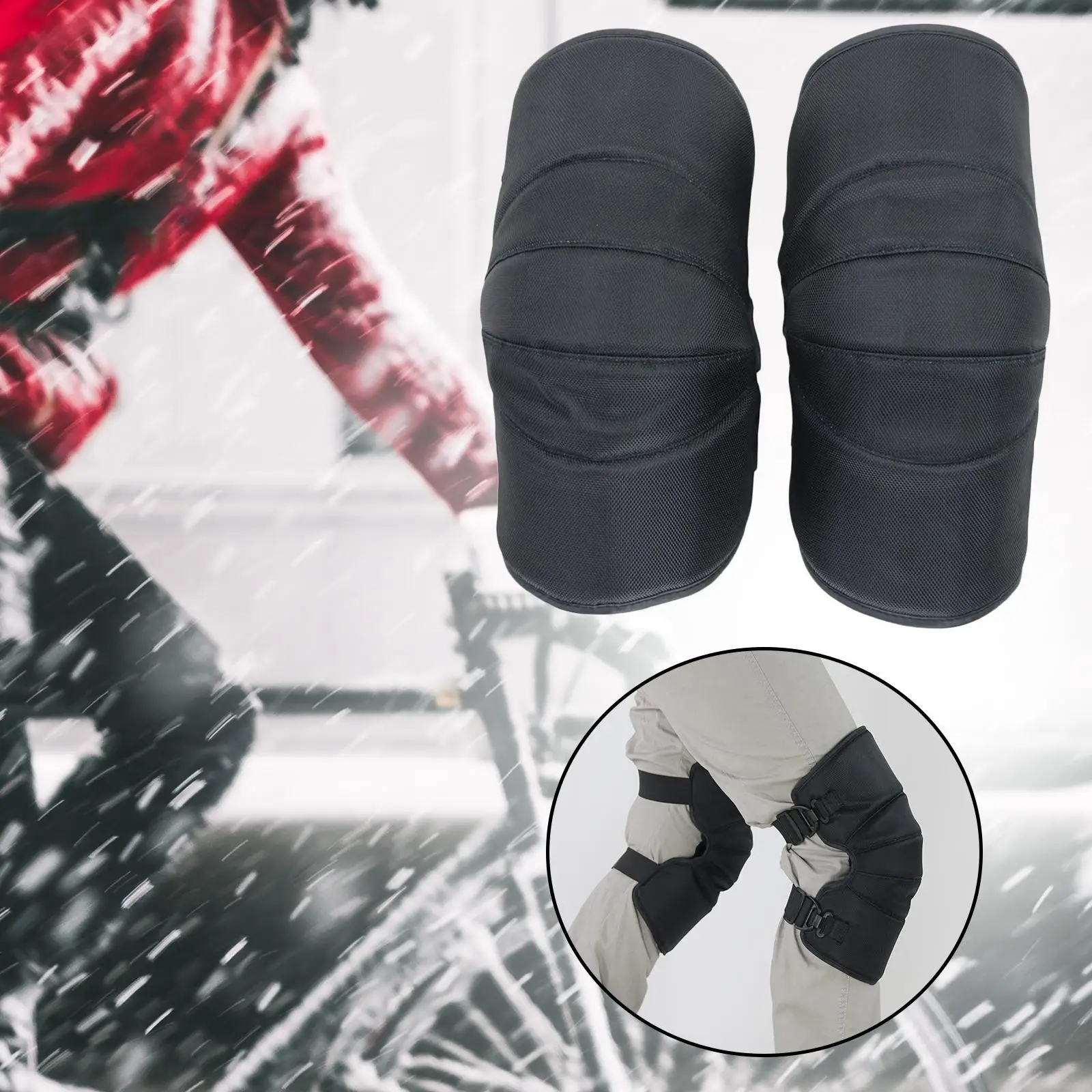 Motorcycle Knee Pads Winter Windproof Elastic Knee Sleeves Knee Warmers for Motorcycle Skiing Riding Motocross Women Man