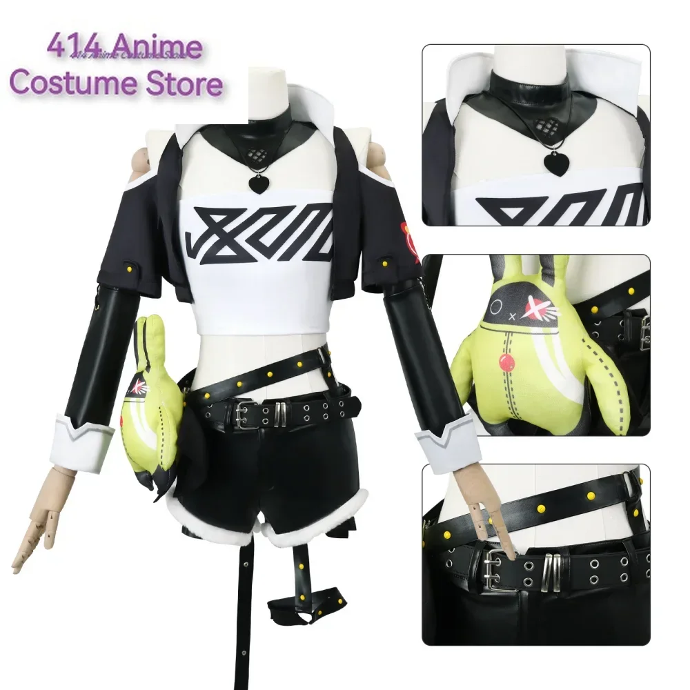 Nicole Demara Cosplay Costume Zenless Zone Zero Nicole Demara Cos Women Outfit Zzz Nicole Demara Cos Wig Halloween Costumes