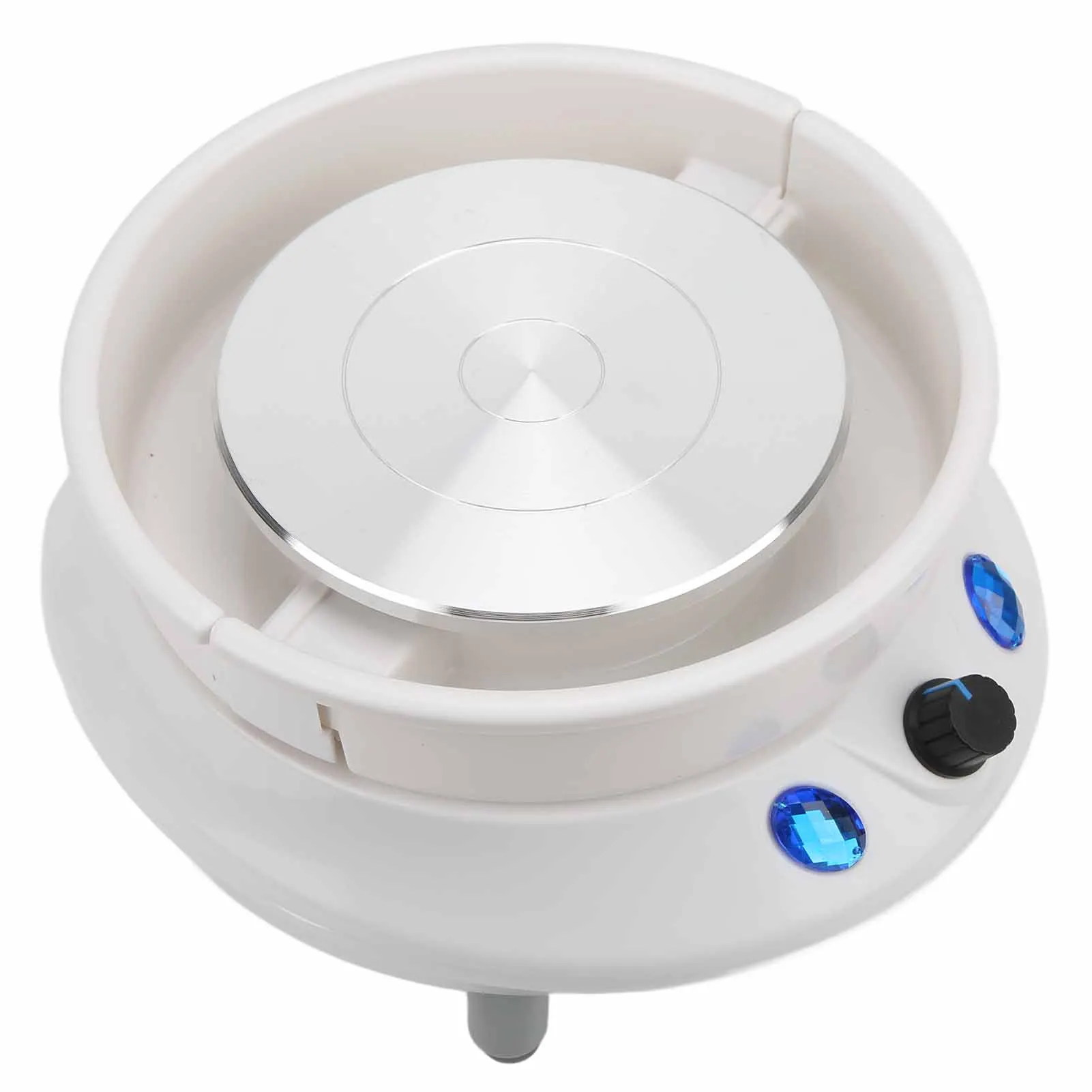 Electric Pottery Wheel Humanized Design Compact Structure 200 RPM Mini Pottery Wheel for Pottery DIY Shop 100-240V