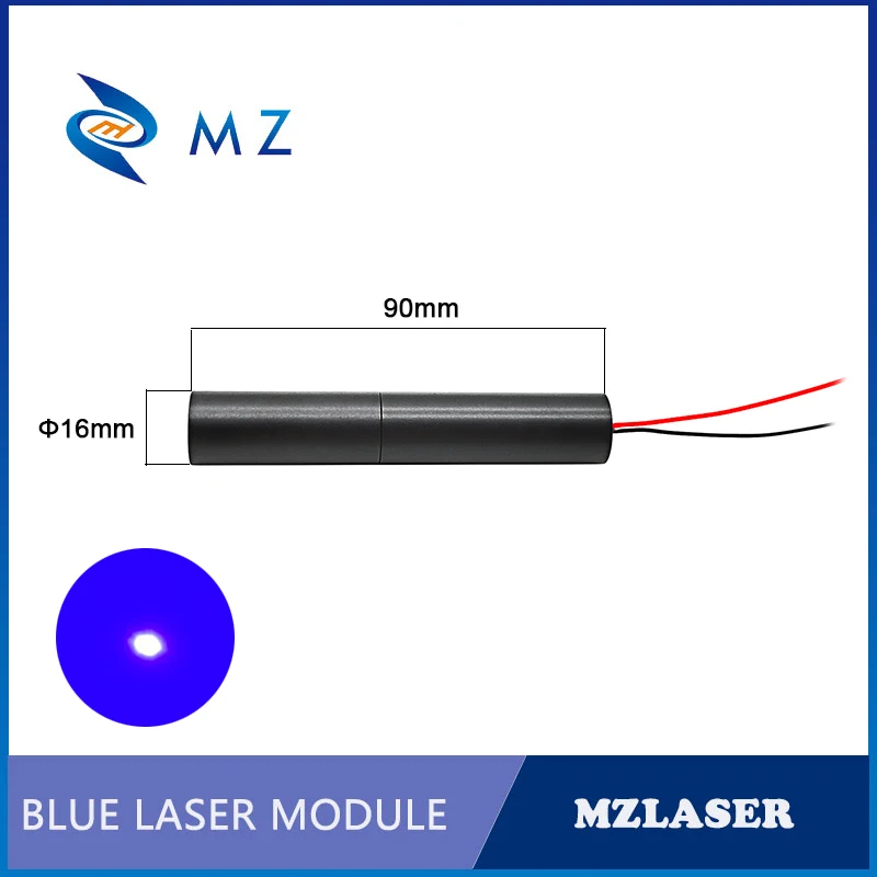 Blue Dot Laser Diode Module Hot Selling Compact D16mm 450nm 5V 10mw 20mw 30mw 50mw Industrial Grade Machine Spot Laser