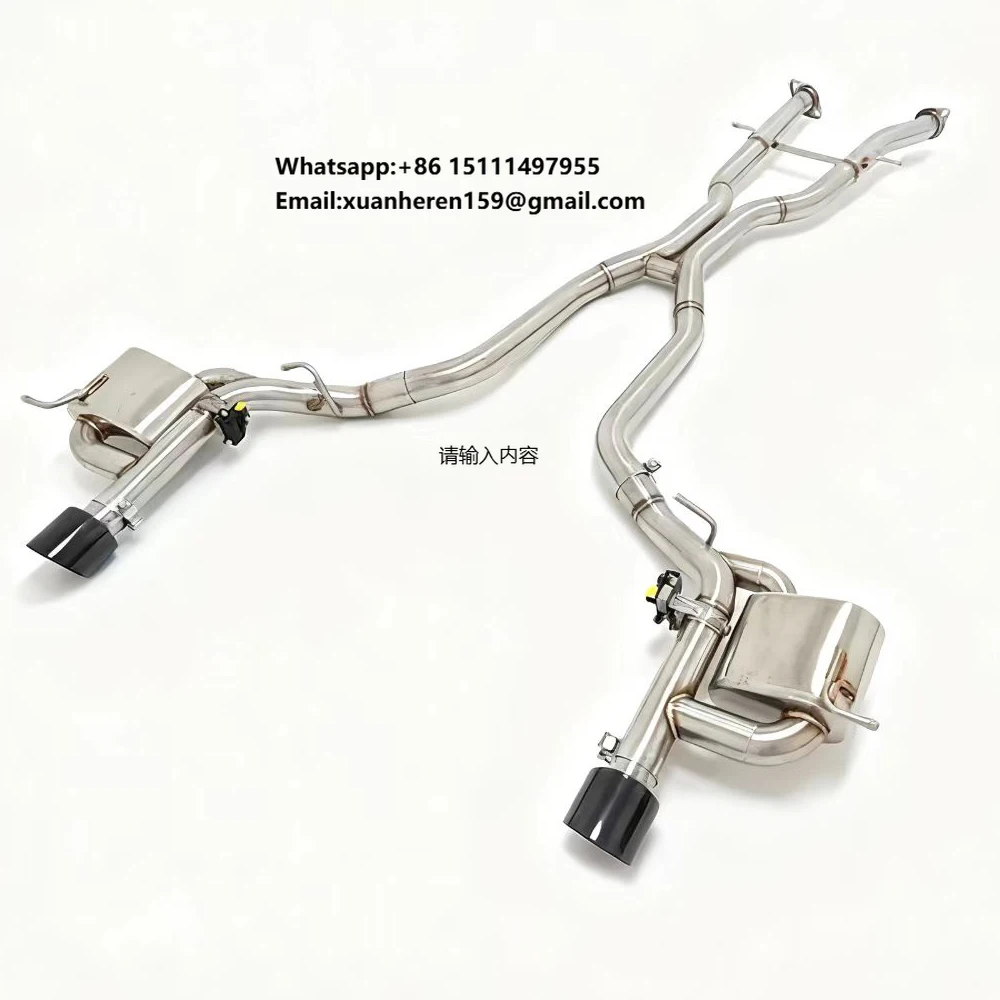 

Modified Mid-Rear Section Valve-Controlled Exhaust Pipe 1.5mm Thick Luxury Stainless Steel Mirror Polished for Grand Cherokee