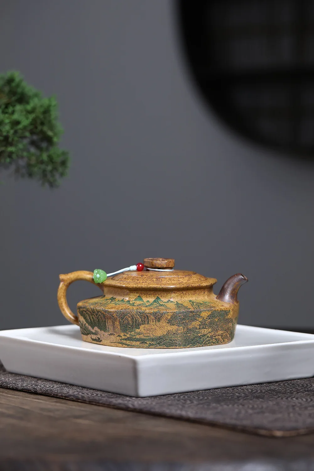 250ml Handmade Yixing Zisha Teapot, Raw Ore Dragon Bone Gold Sand High Temperature Wood-fired Guanshan Pot With Full Huating