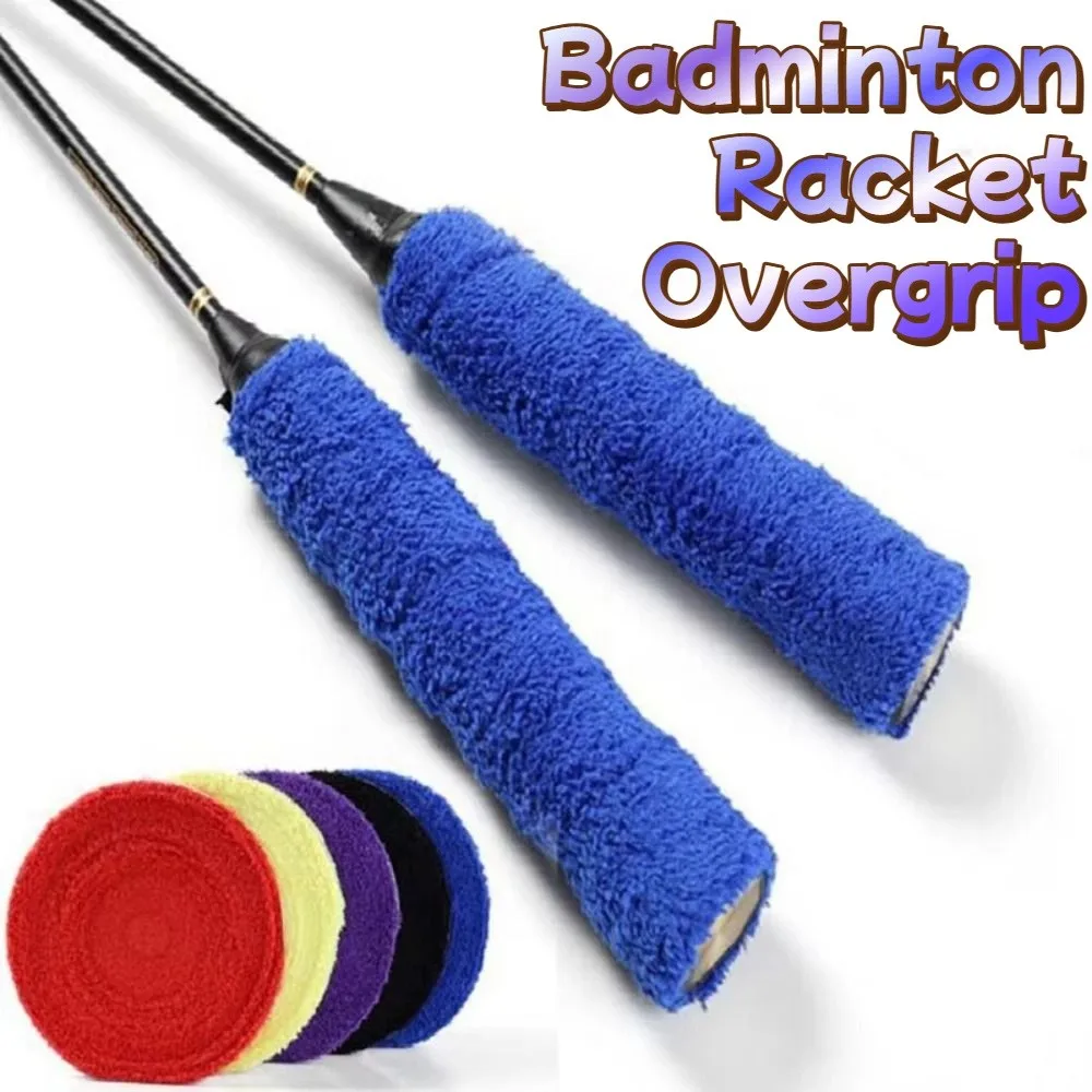

Colourful Badminton Racket Overgrip 10M Length Sweat Absorbed Tennis Towel Hand Grip Soft Dry Feel Over Grip Tape