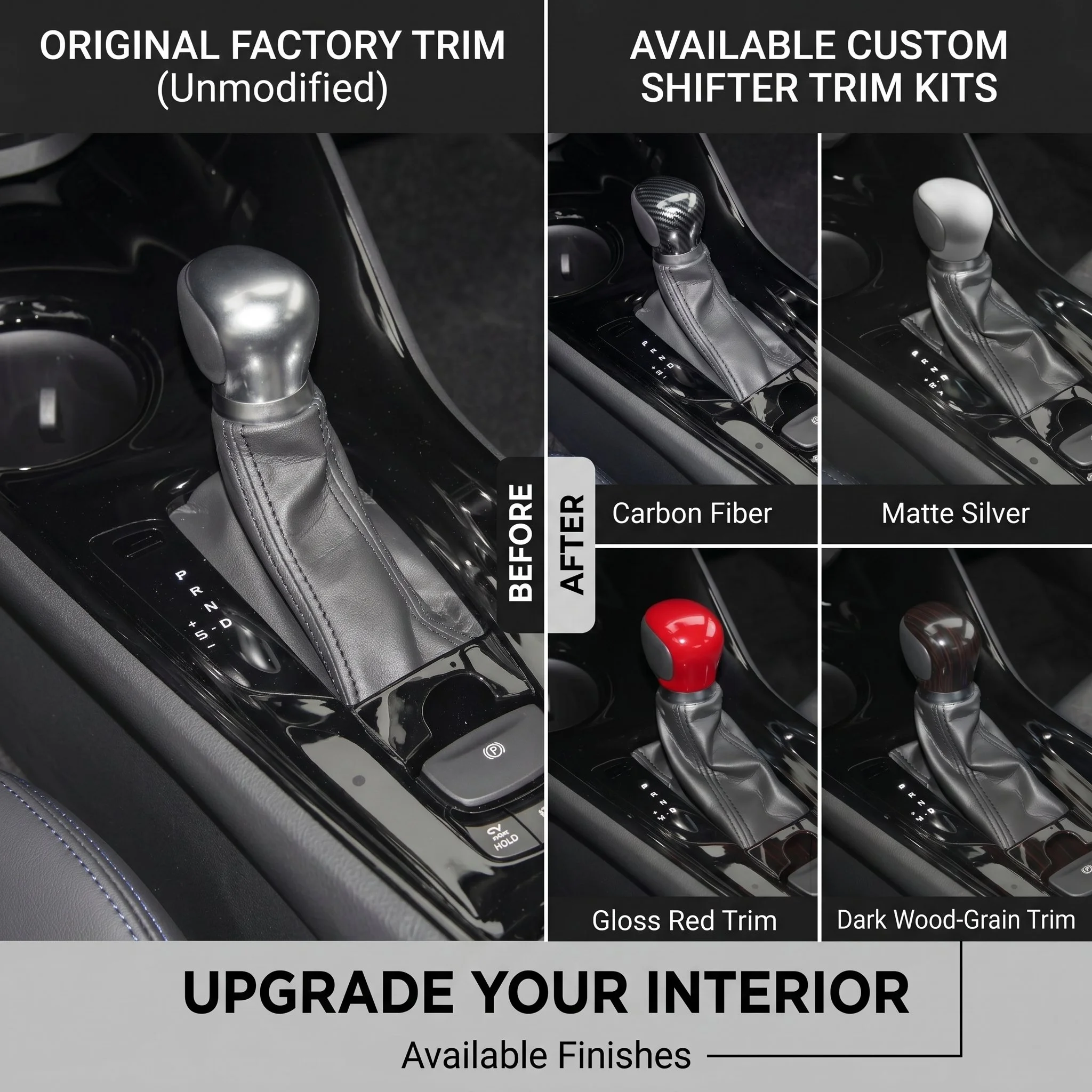 4 Colors ABS Shift Knob Cover For ToyotaC-HR CHR 2017-2023 Car Gear LeverTrim Panel Interior ModificationAccessories