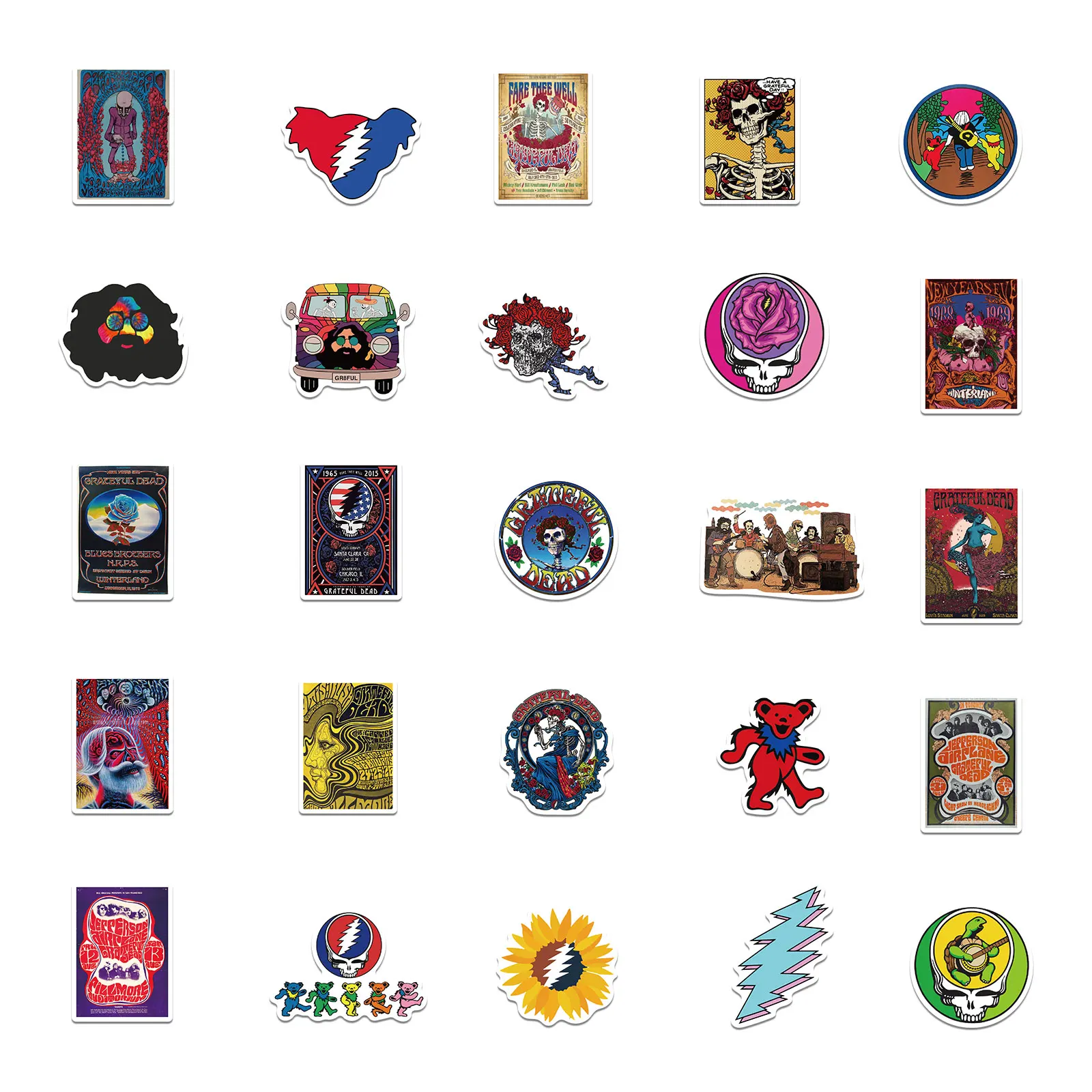 50 قطعة ملصقات شخصية مبتكرة ممتنة ميتة ملصقات ختم مغلف كوب ماء مزخرف جراب هاتف ملصقات صناعة يدوية