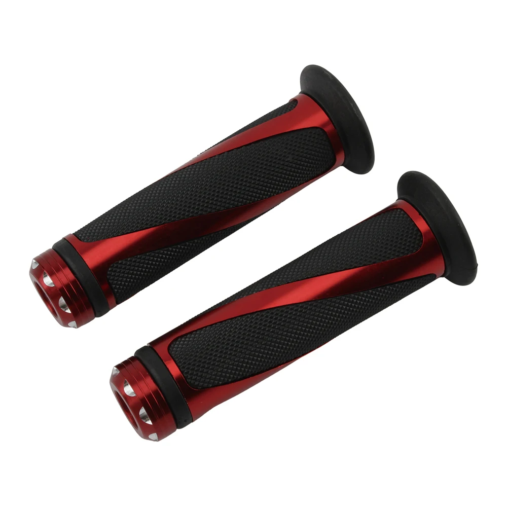 Motorradgriff 7/8 "22mm Universalgriff Lenker CNC für Kawasaki Honda Yamaha Suzuki Benelli Ducati Roller Ebike Motorrad