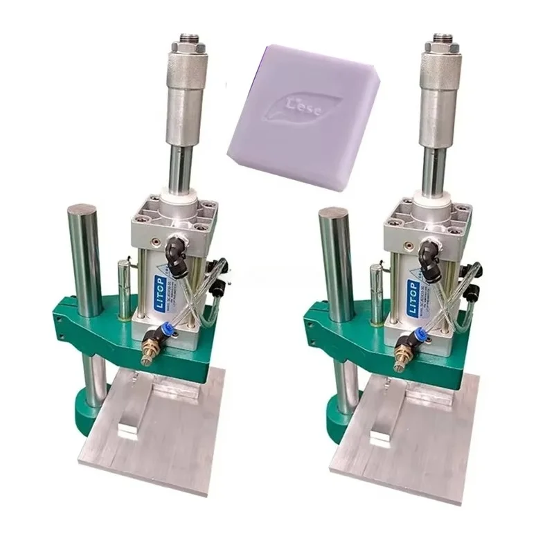Customized Pneumatic Soap Press Forming Machine Bath Soap Manual Soap Stamper Industrial Embossing Equipment