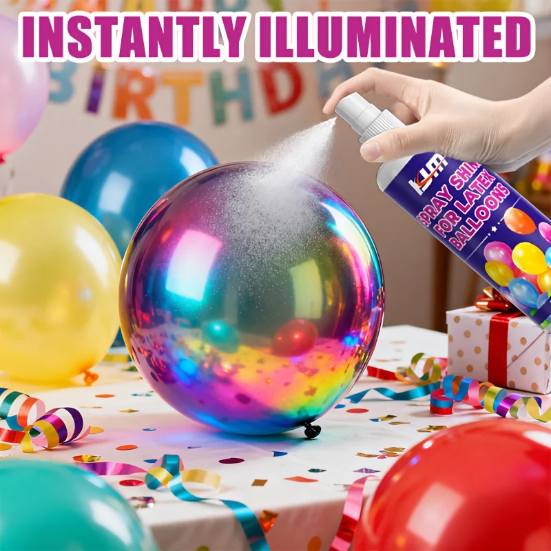 Ballonglanzspray, langanhaltende Glanzoberfläche, einfach zu bedienen, perfekt für Geburtstags- und Hochzeitsfeierdekorationen, Urlaubsatmosphäre