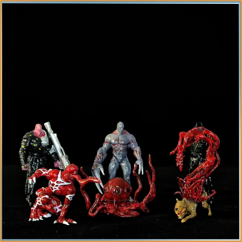 

Коллекционная фигурка-модель зомби-монстра Resident Evil: флакон Т-вируса ручной работы, 2026 год, игровой мерч, игрушка