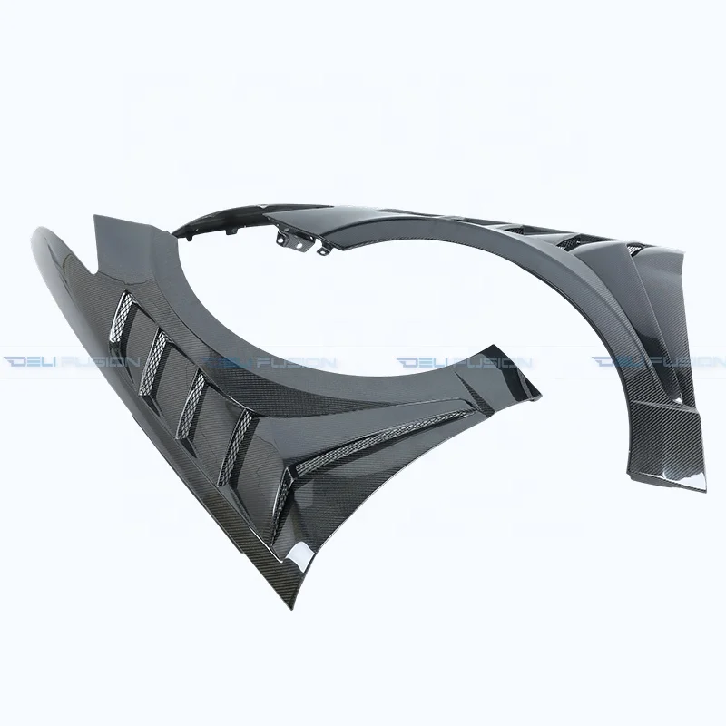 For 2019-2023 Sonata N Line JW DN8 Carbon Fiber Front Vented Fender Car Mudguard Wheel Arches Flare Body Kit Replacement