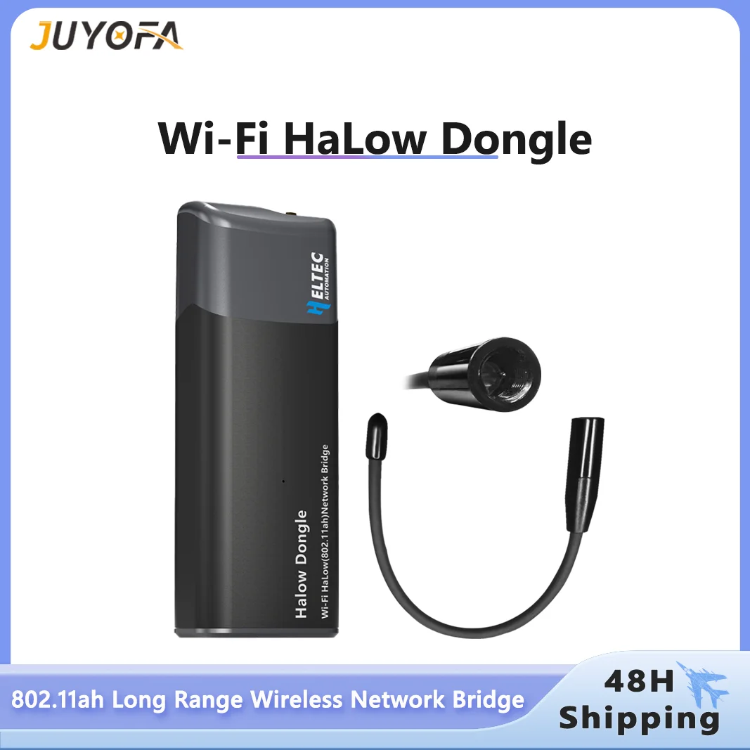 

Heltec MT7628 Wi-Fi HaLow Dongle 802.11ah Long Range Wireless Network Bridge 902–928MHz Maximum Transmit Power of 21±1dBm