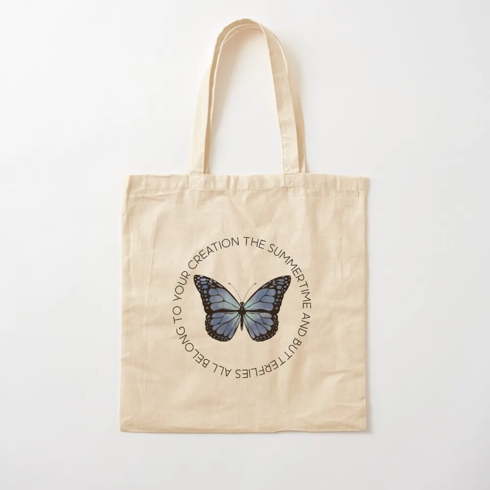 Olivia lyrics (the summertime and butterflies...) Tote Bag custom tote bag hand bags Women's shopper bag