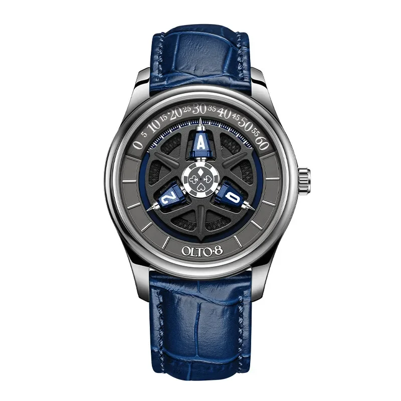 Magic City Watch Store Aodu KING Series Automatic Mechanical Watch Men's Personalized Small Dial Star Wheel Watch, Gift Box
